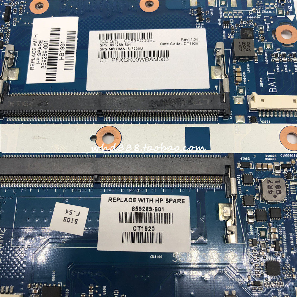 hptpn-i125envy15-as主板859289-6016050a2857201i5-7200u笔记本零