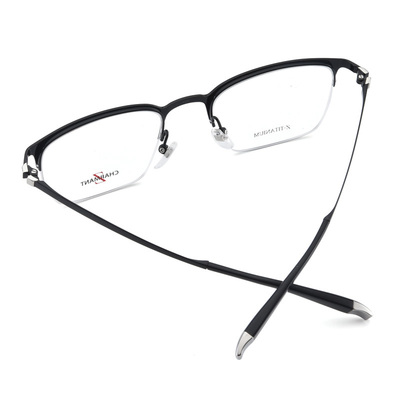 charmant夏蒙z钛镜框男超轻纯钛半框商务近视光学眼镜架zt19860
