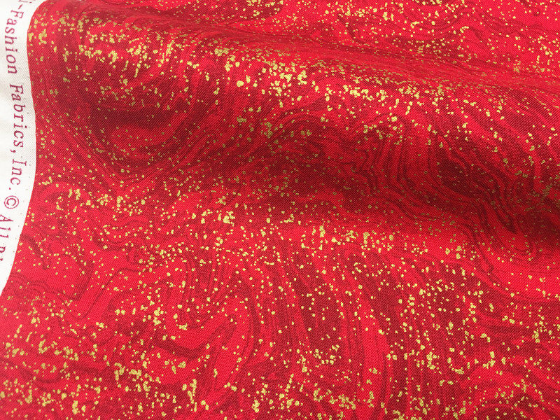 超美韩国红色烫金流沙口金包书衣荷包账本娃桌布海绵垫