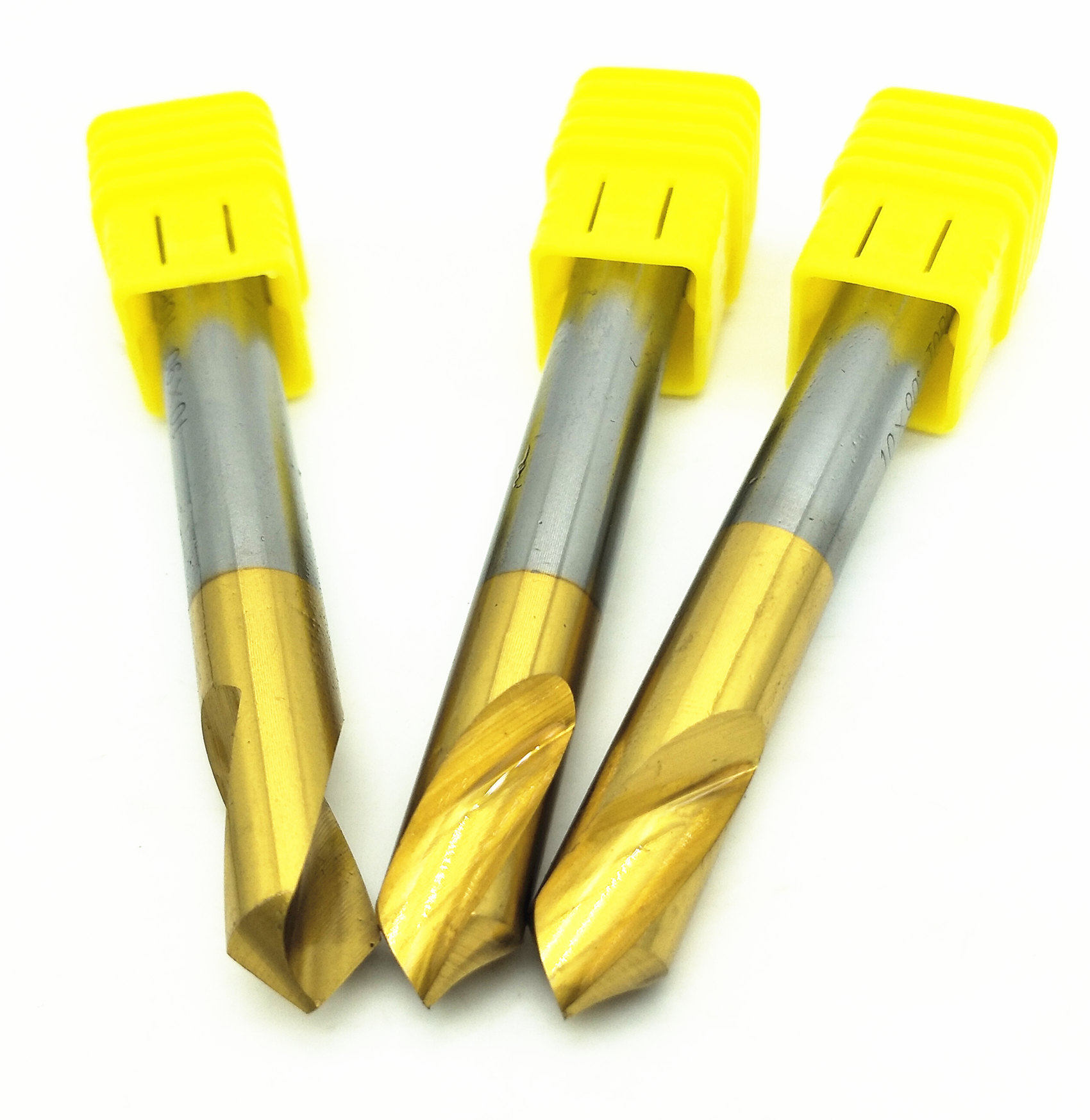 tp高速钢镀钛定心钻 m2超硬 90度 定点钻 定位钻 倒角刀倒角钻头