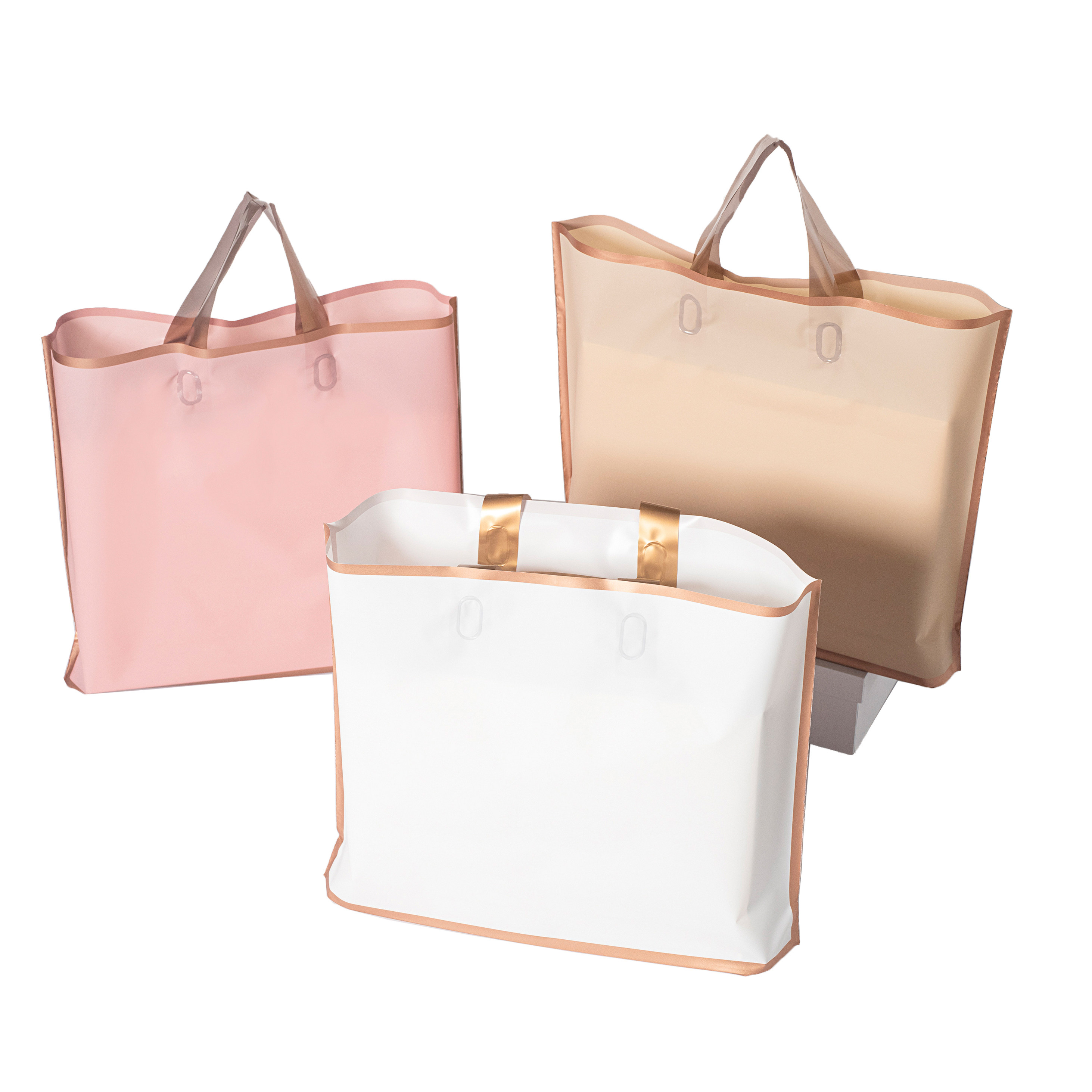 装衣服袋子磨砂塑料包装袋女装购物礼品袋服装店手提袋定制logo