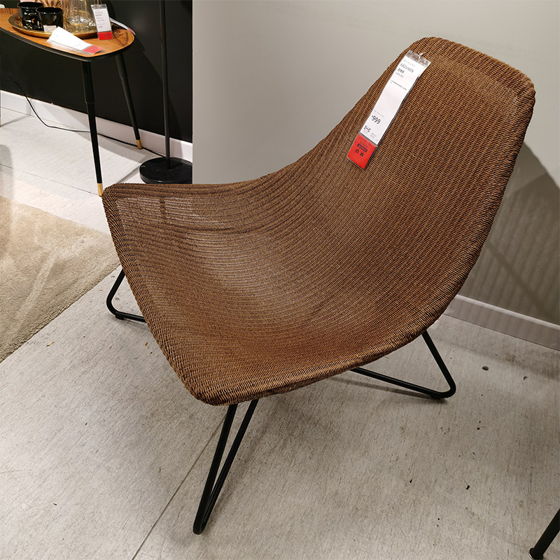 ikea宜家洛维单人沙发懒人躺椅休闲椅扶手乘凉沙发椅