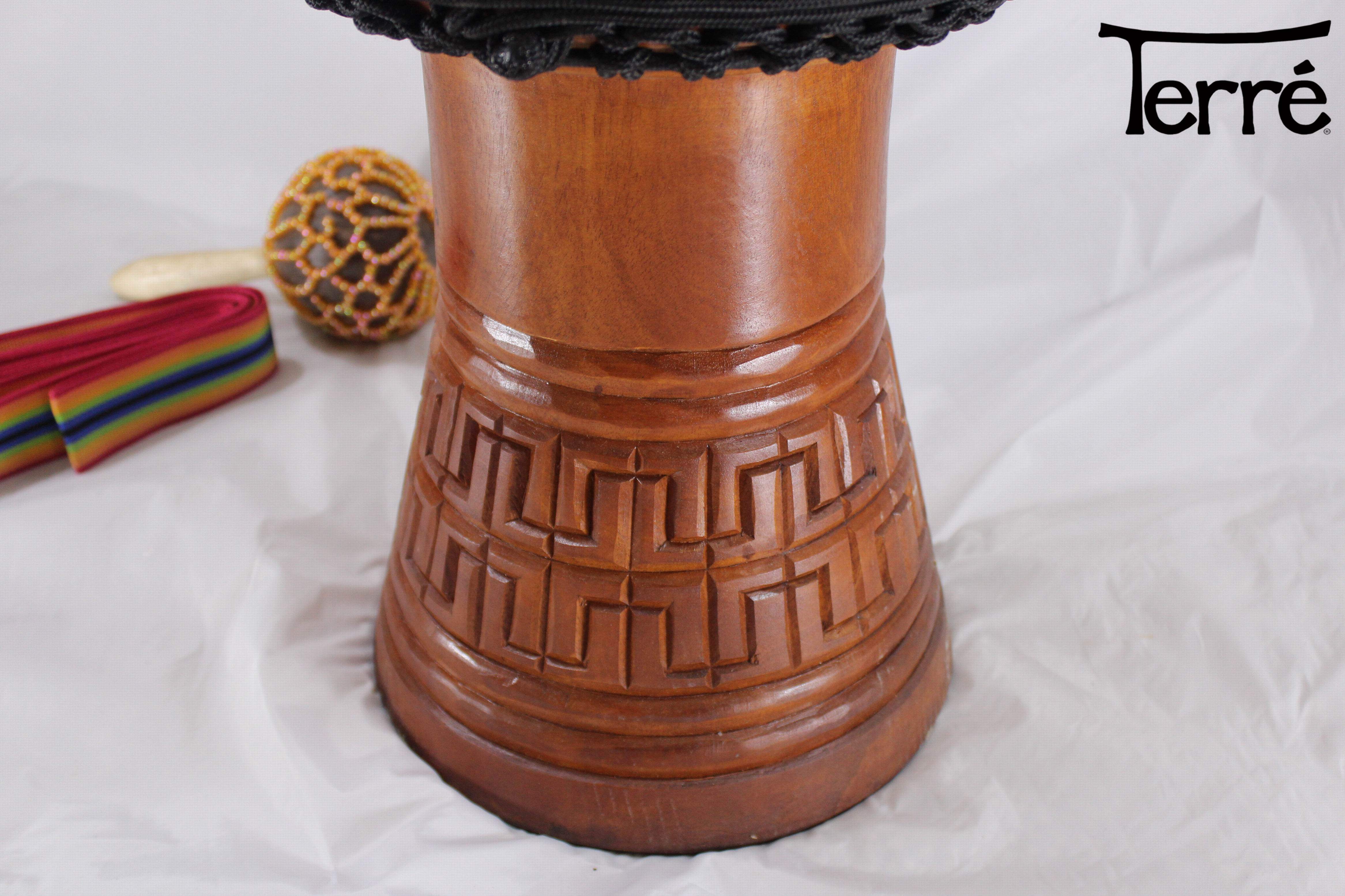 terre非洲大师级进口整木13寸山羊皮手鼓金贝djembe非洲鼓