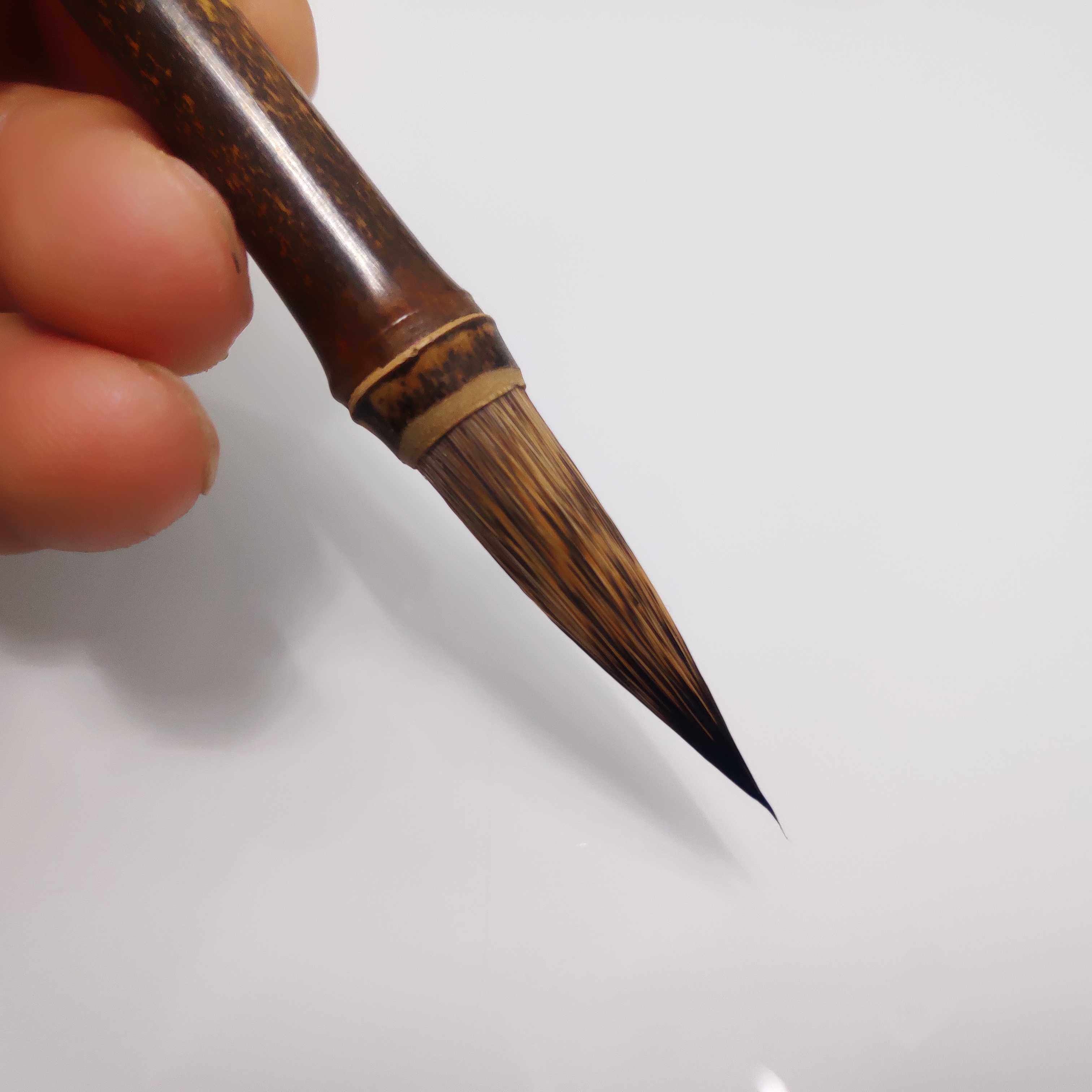 毛笔精品鼠须鼠毫天然天然竹竹节专业楷书行书毛笔