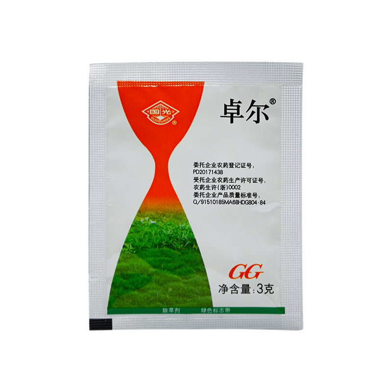 国光卓尔 啶嘧磺隆 百慕大马尼拉 马蹄金 除阔叶 尖叶杂草香附子