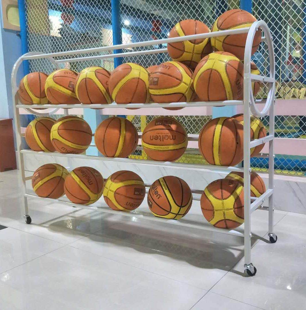 篮球球架展示架体育器材货架足球排球陈列幼儿园收纳整理架