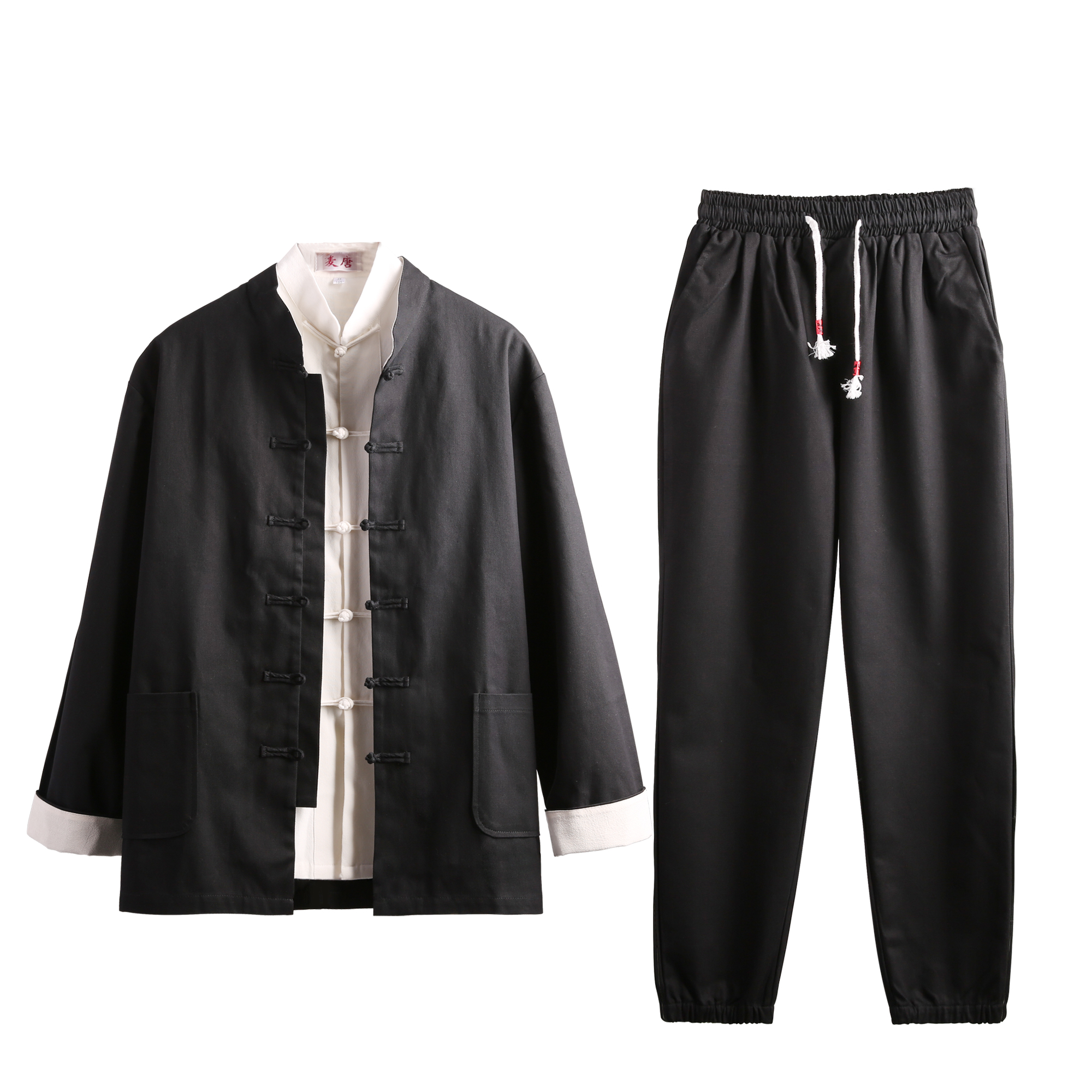 唐装男中国风男装春秋民国中山装汉服复古套装民族服装