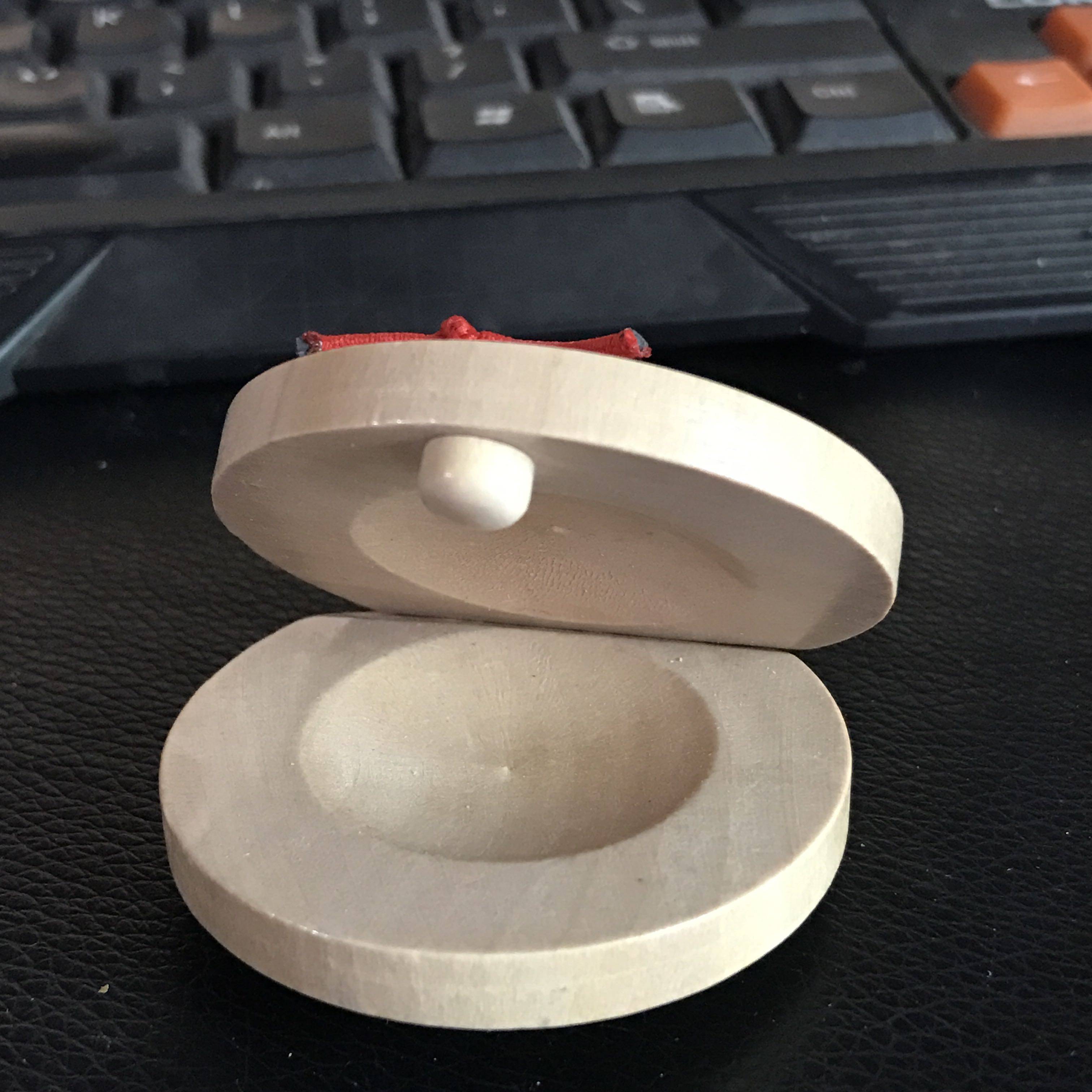 圆舞板圆午板木制彩色原木快板奥尔夫打击乐器幼儿园打击乐器