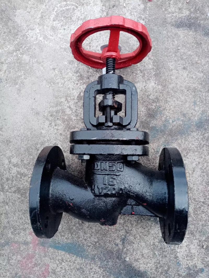 法兰截止阀j41t-16铸铁铜芯手动工业蒸汽截止阀