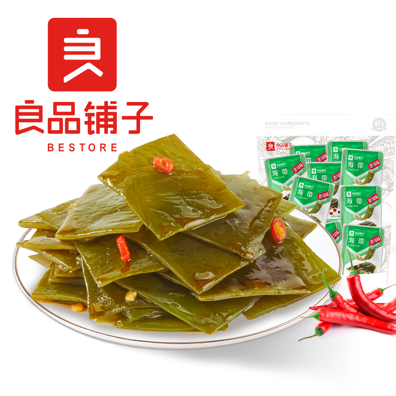 良品铺子香辣海带片750g