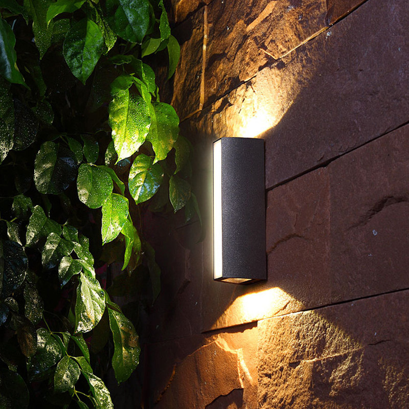 户外防水外墙壁灯双头洗墙庭院上下射灯别墅景观庭院灯饰