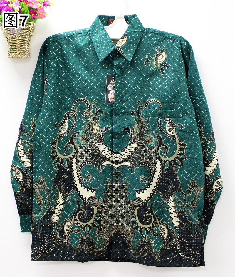 印尼服装服饰双层巴迪butik柔软纱笼民族风男装衬衫