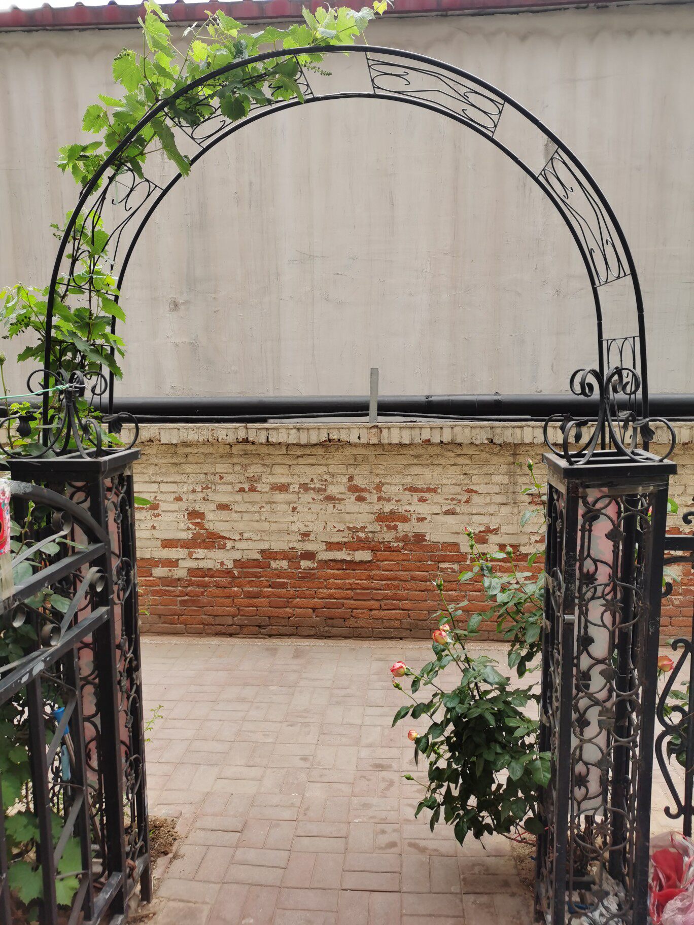 铁艺拱门欧式婚庆架子户外庭外花架花园爬藤花架
