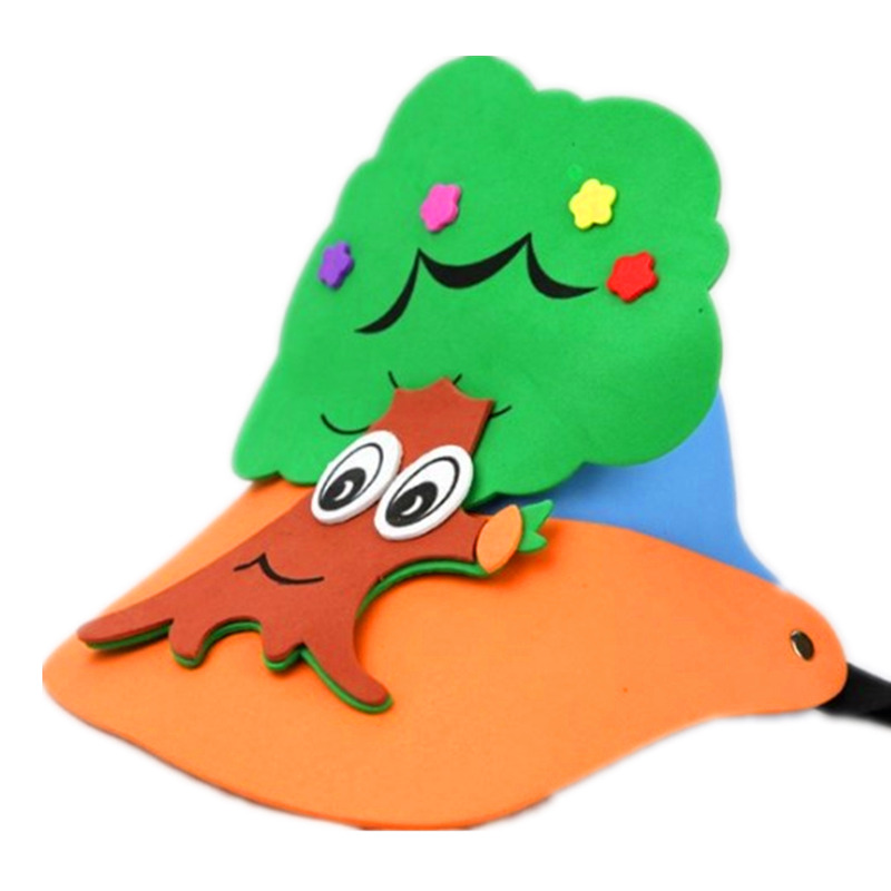 大自然植物帽子花朵叶子树头套禾苗小草头饰幼儿园聚会装饰帽子