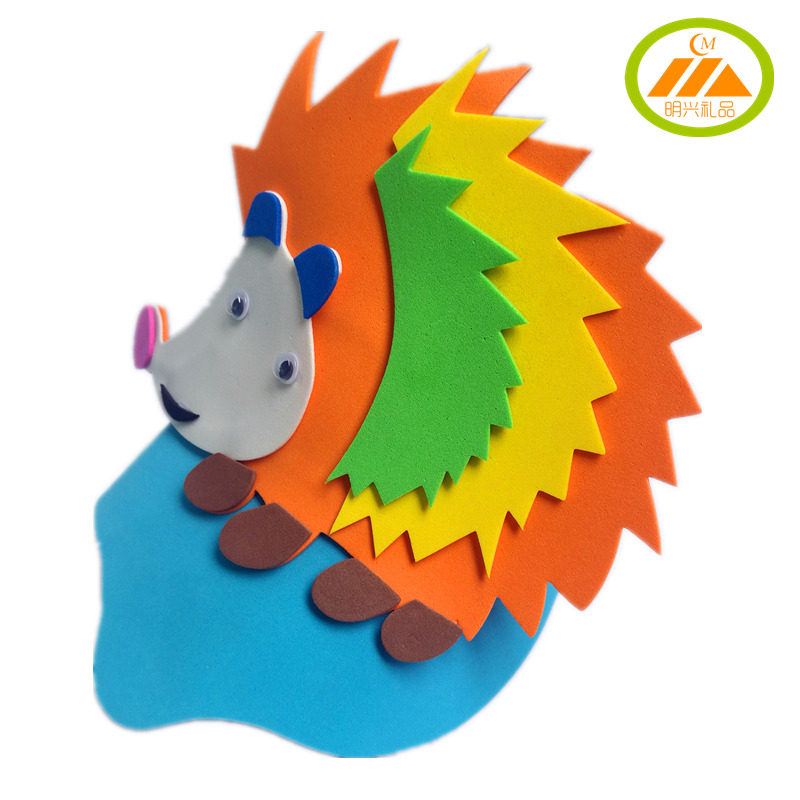 hedgehog小刺猬头饰爬行动物头套幼儿园表演道具儿童运动会帽子