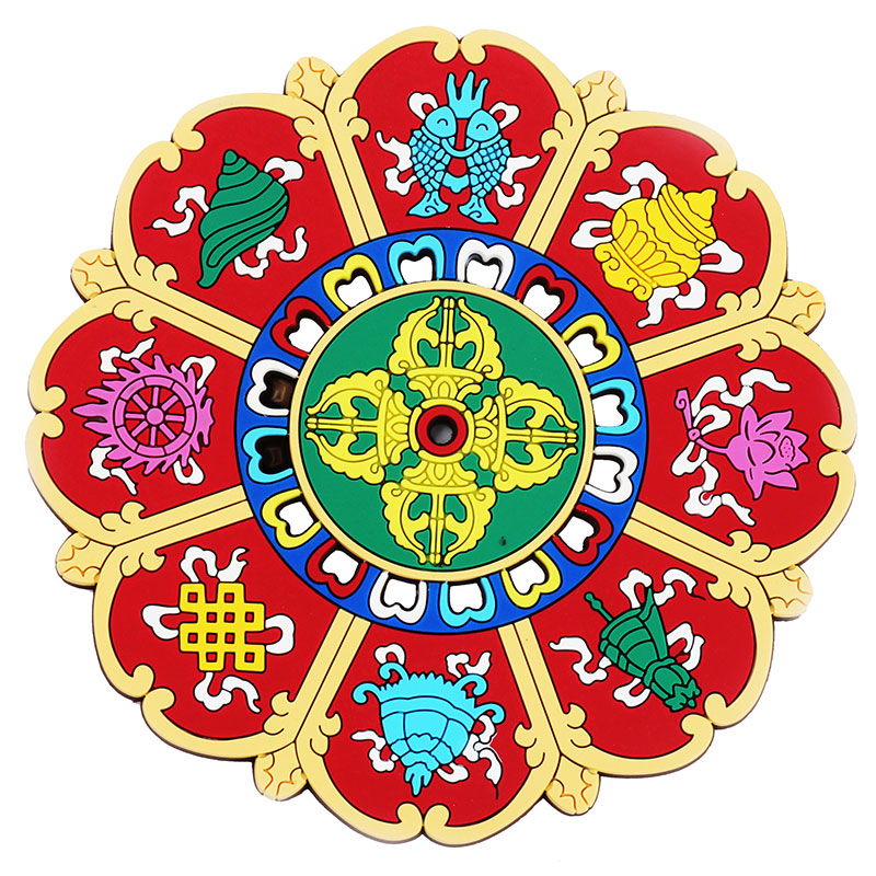 藏式茶道家居装饰摆件吉祥莲花杯垫餐桌防烫多用途垫子杯垫