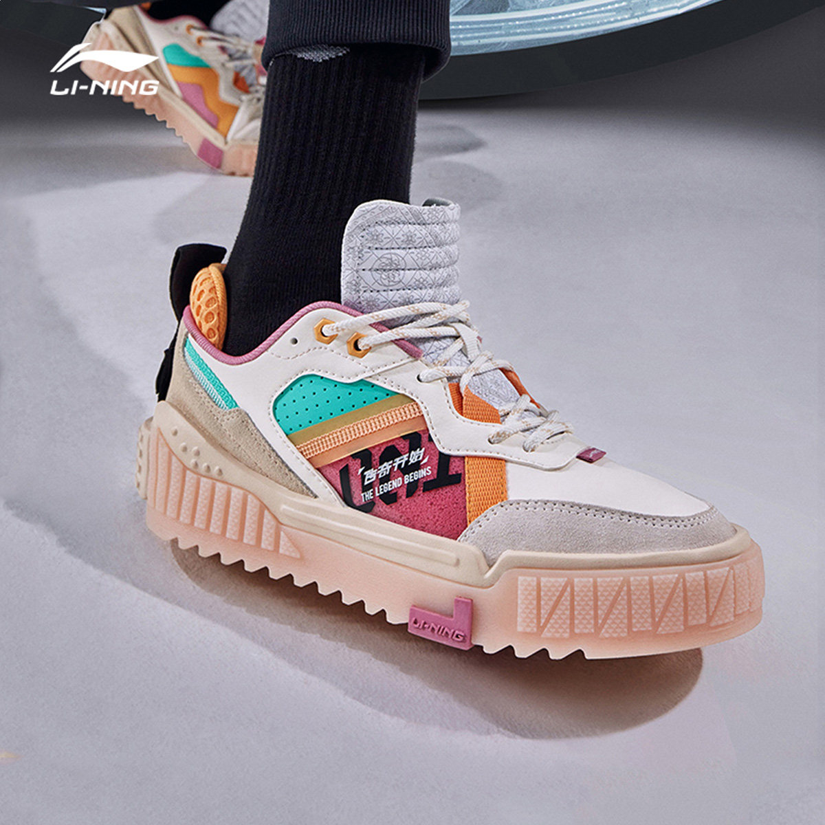 李宁休闲鞋男女女鞋新生秀款敦煌联名传奇板鞋板鞋