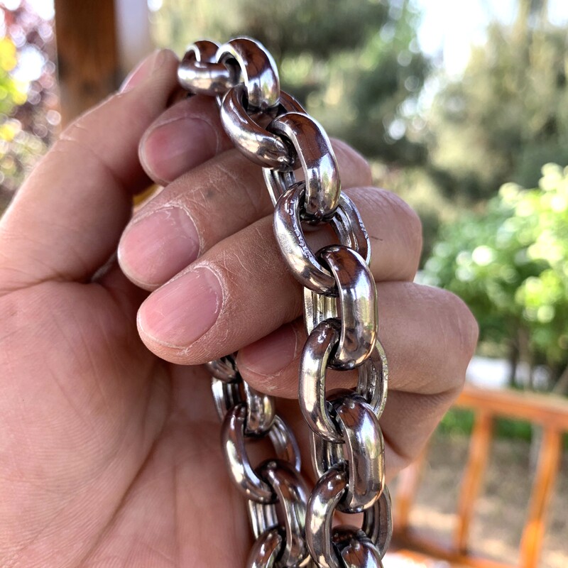 毫米圆面中大型犬狗脖链不锈钢链马金毛罗威纳遛项圈