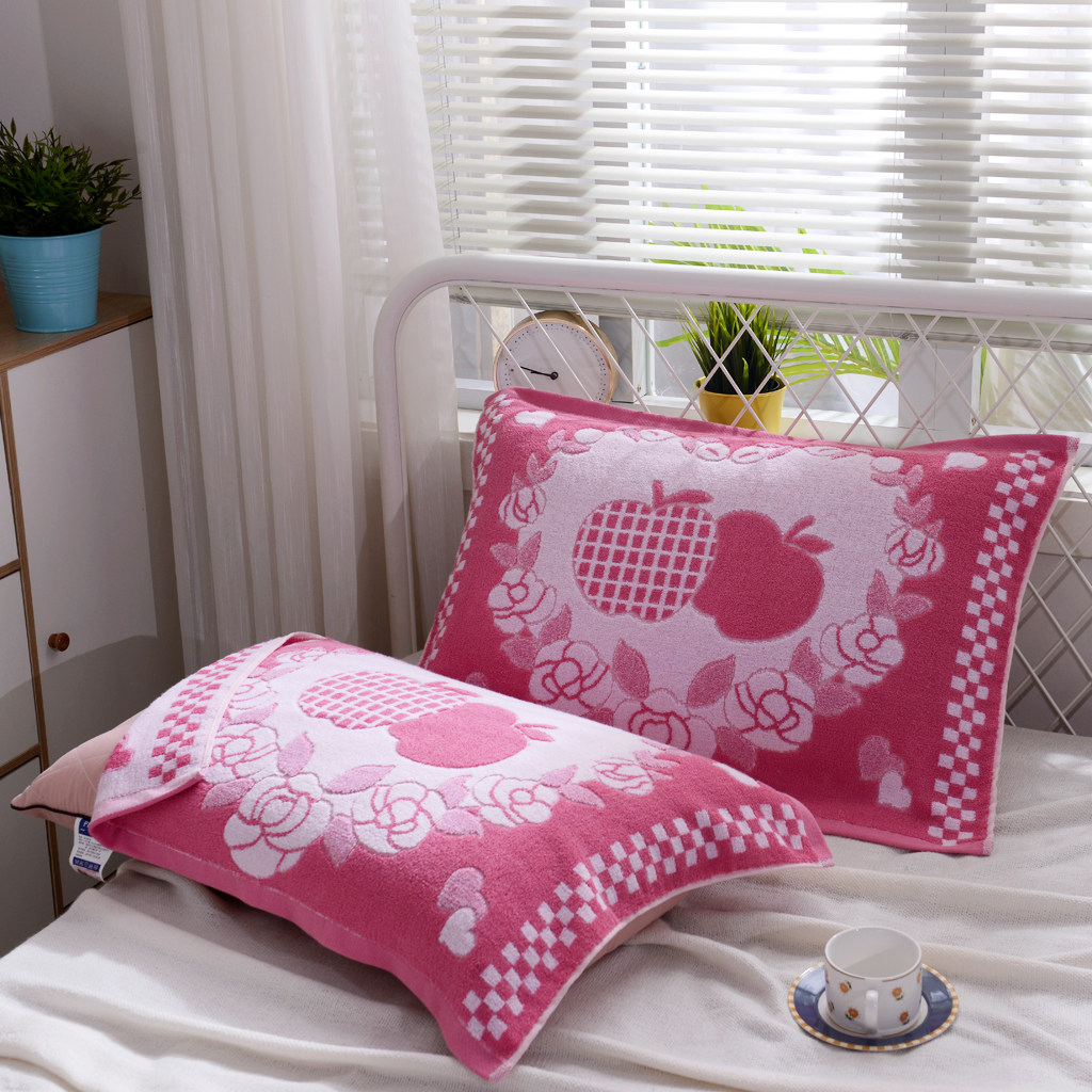 单条纯棉老式全棉枕头头巾枕巾加厚学生回礼枕巾