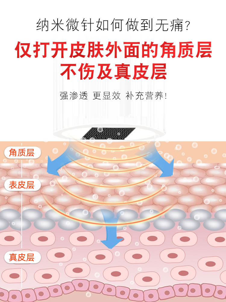 纽西之谜水光导入仪器纳米微晶微针家用面部自打电子美容仪