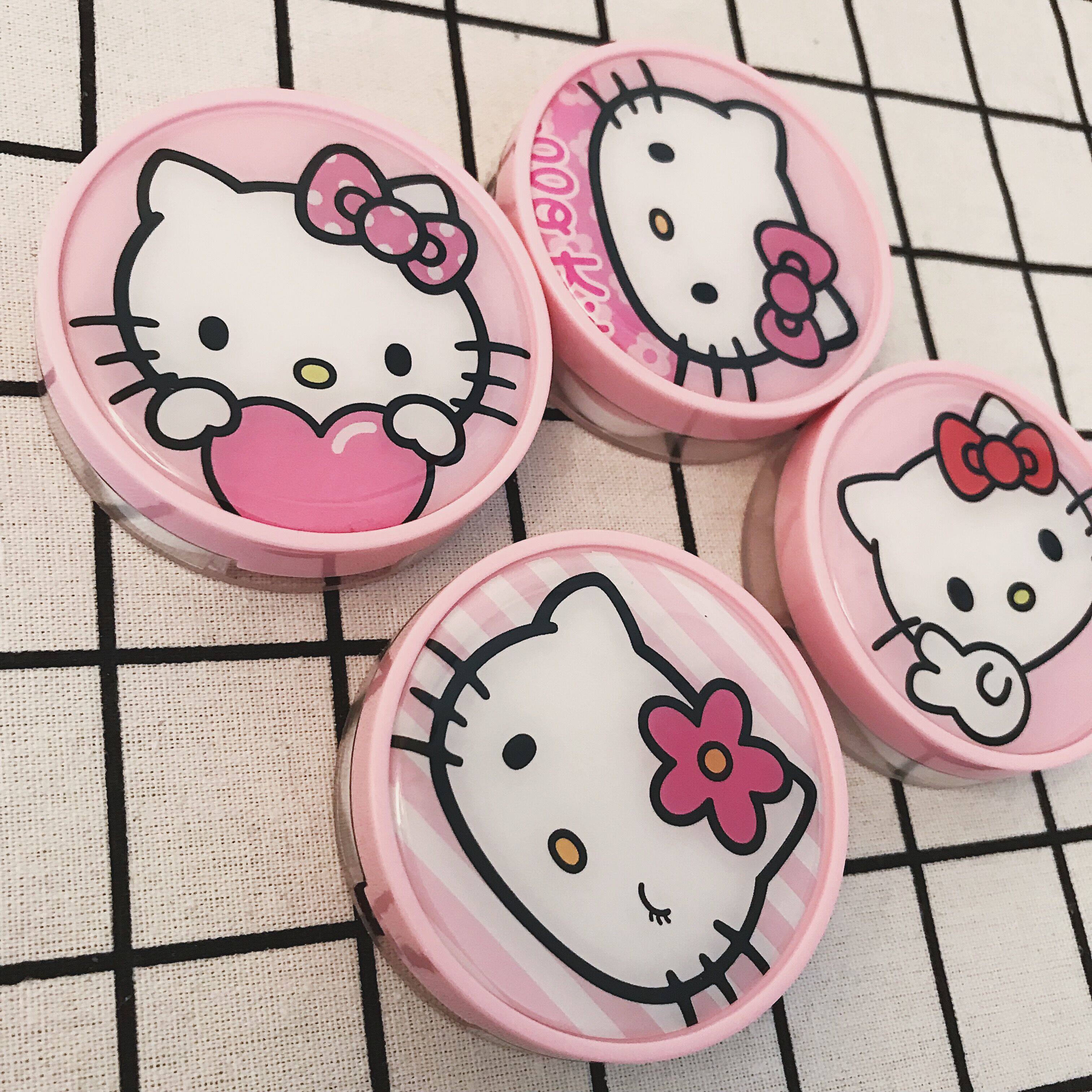 可爱卡通kitty凯蒂猫近视护理美瞳双联伴侣隐形眼镜眼镜盒