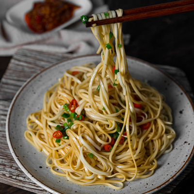 千岛湖石林日晒面农家纯手工挂面面条拌面久煮不烂嚼劲扁面3斤装