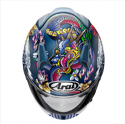 araixd东瀛瀛龙日本进口复古古风赛道四季摩托车头盔