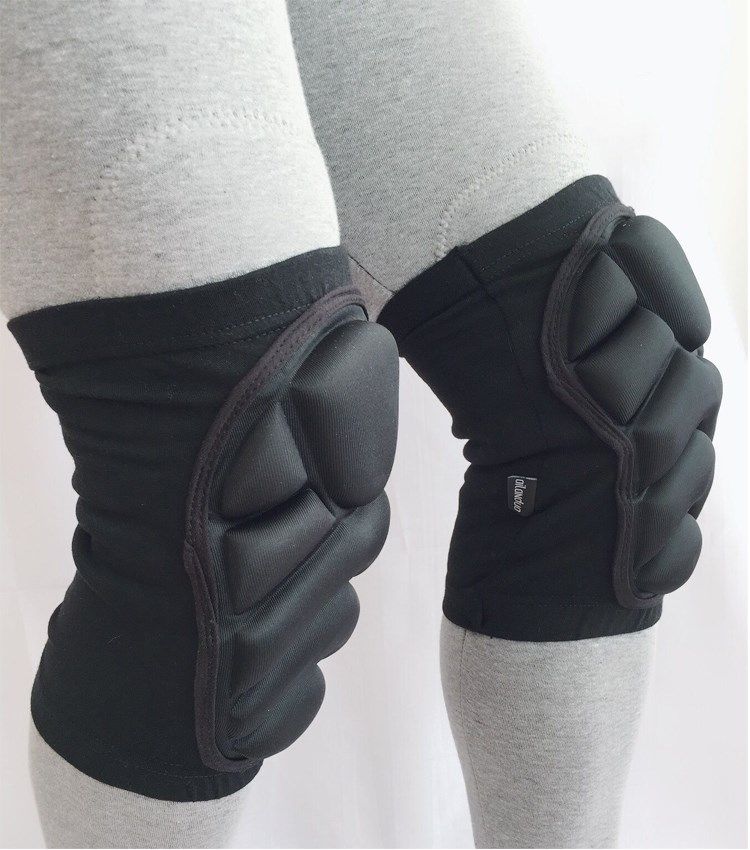 滑冰护膝滑雪绑带软护膝魔术贴护膝滑冰护具单板双板滑雪护具护臀