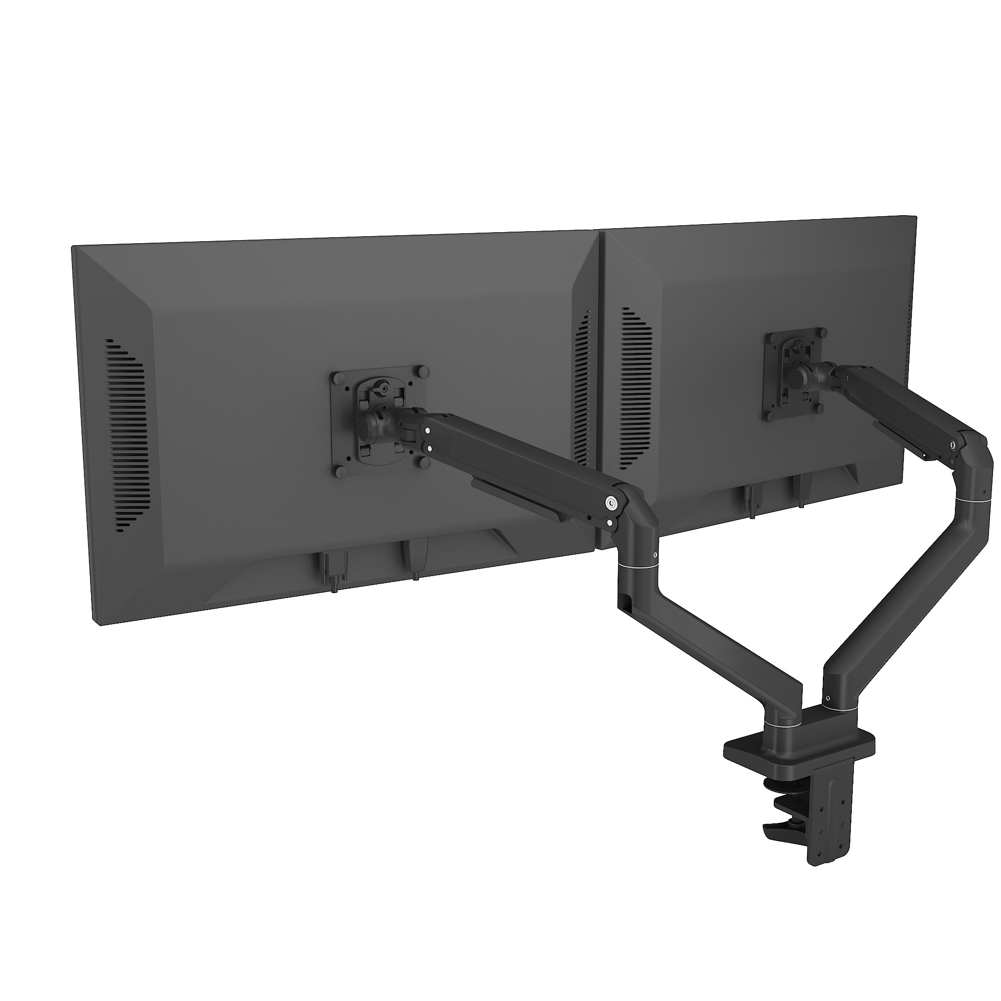 新款v8双屏电脑显示器支架铝合金机械弹簧vesa显示器配件