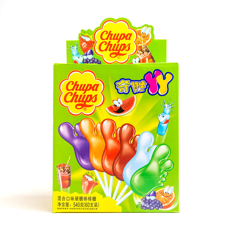 奇胜丫丫棒棒糖珍宝宝珠大脚丫混合合口味新年糖果糖果