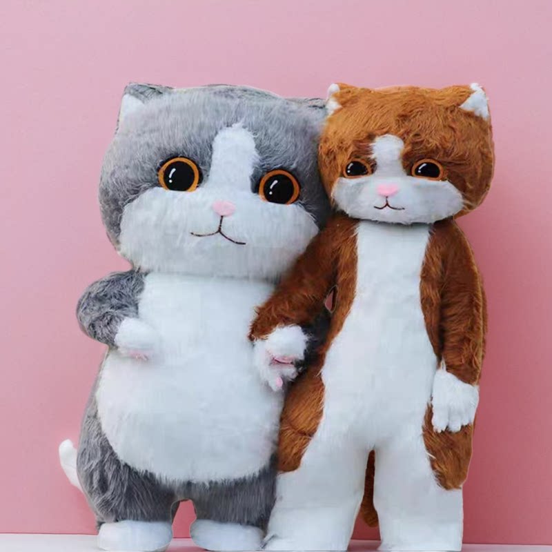 用气氛猫咪吉祥物人偶服装活跃全场氛围