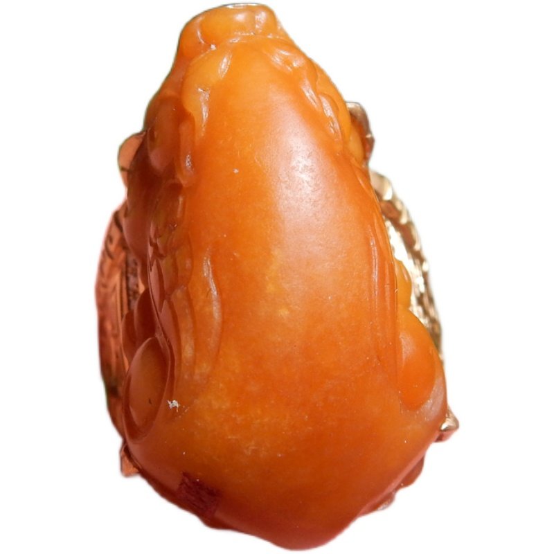 镇店之宝杨曦罕见全玉种帝王黄玉籽料瑞兽貔貅18k手饰