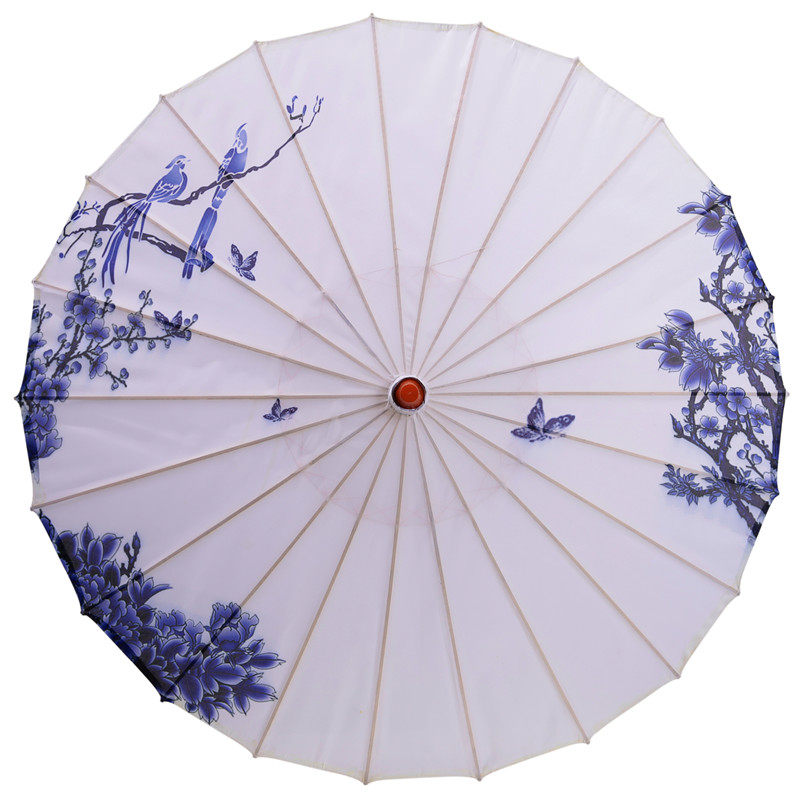 青花瓷古装油纸伞古代雨伞古典伞舞台舞蹈伞跳舞演出道具装饰伞