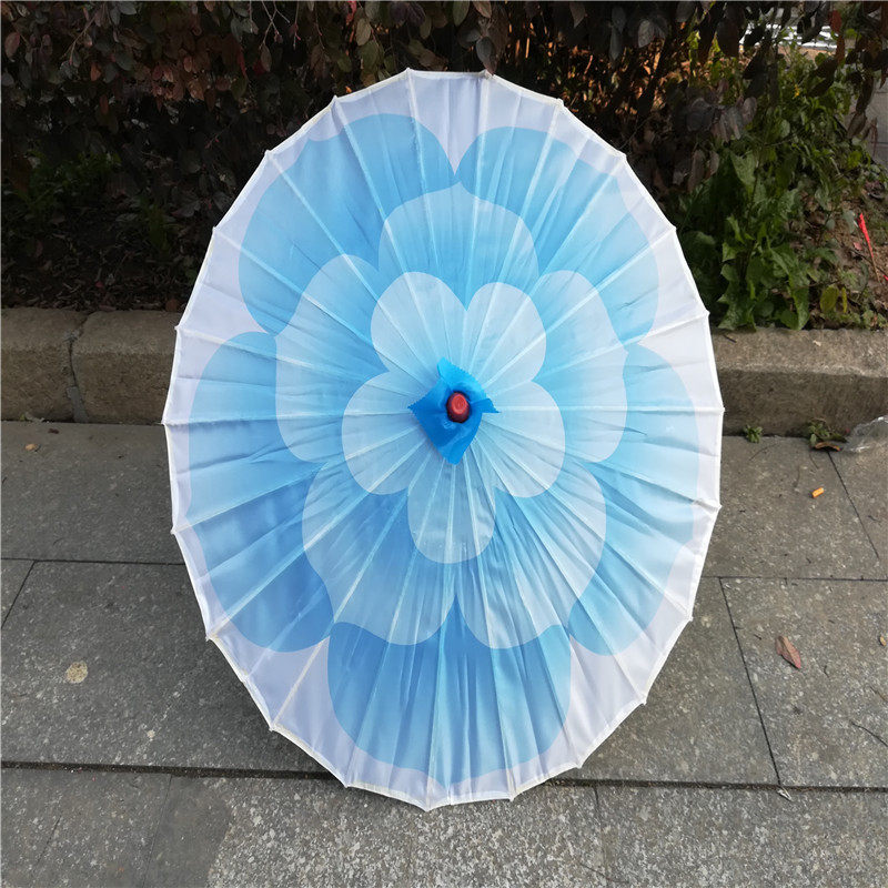 布伞舞蹈伞绸茉莉情怀专用茉莉花古典演出绸布工艺伞