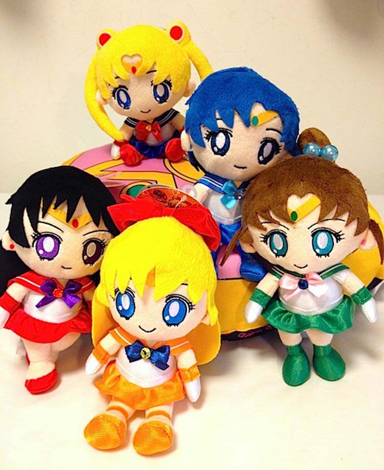 万代正版美少女战士20周年水冰月小兔动漫周边mini毛绒公仔动漫毛绒