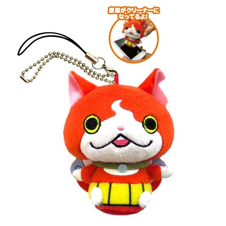 日本万代3ds妖怪手表周边地缚猫小狛次手机动漫挂件