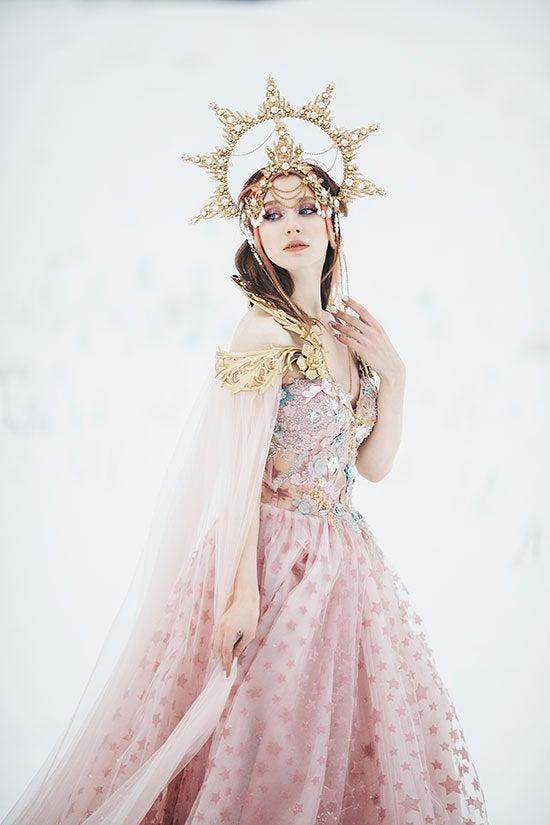 乌克兰代购goddess手作奇幻精灵公主女神童话婚礼披风服饰