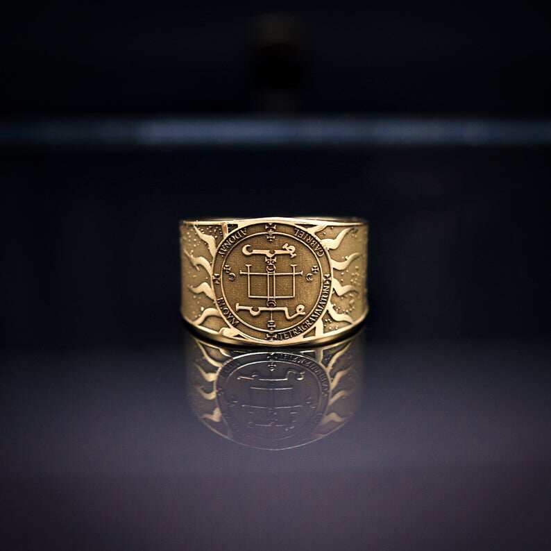 俄罗斯代购divinity手作大天使所罗门印章宇宙奥秘可调戒指手链定制