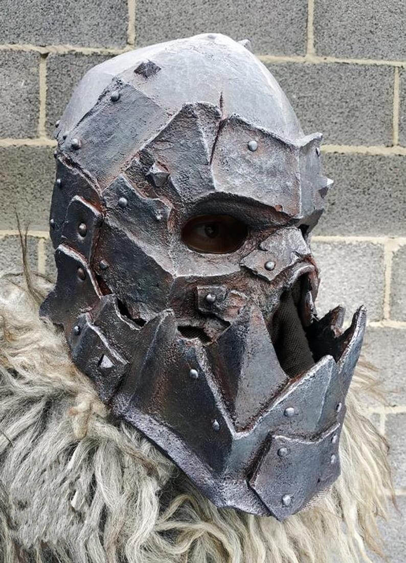 海外代购armor手作兽人战损盔甲套装角色扮演道具cosplay配件