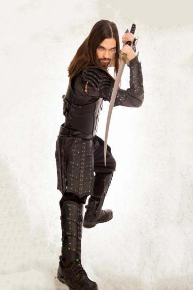 加拿大代购greave手作中世纪佣兵演出演出服服饰皮革cosplay男装