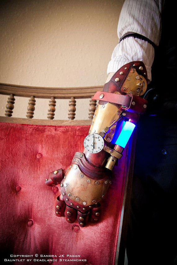 手作代购contains蒸汽朋克金属铆钉皮革真空管外星人其它