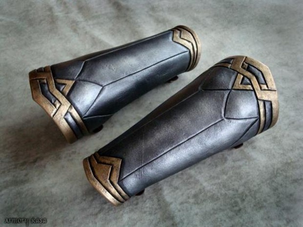 美国代购elegant手作复古中世纪角色扮演皮革护腕铠甲服饰