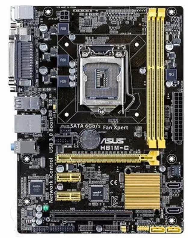 asus/华硕 h81m-c h81主板 1150针主板ddr3带打印口 pci