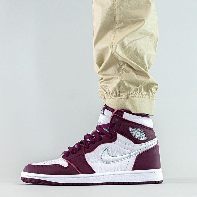 airjordanhighogaj1红色波尔多男女女高帮篮篮球鞋