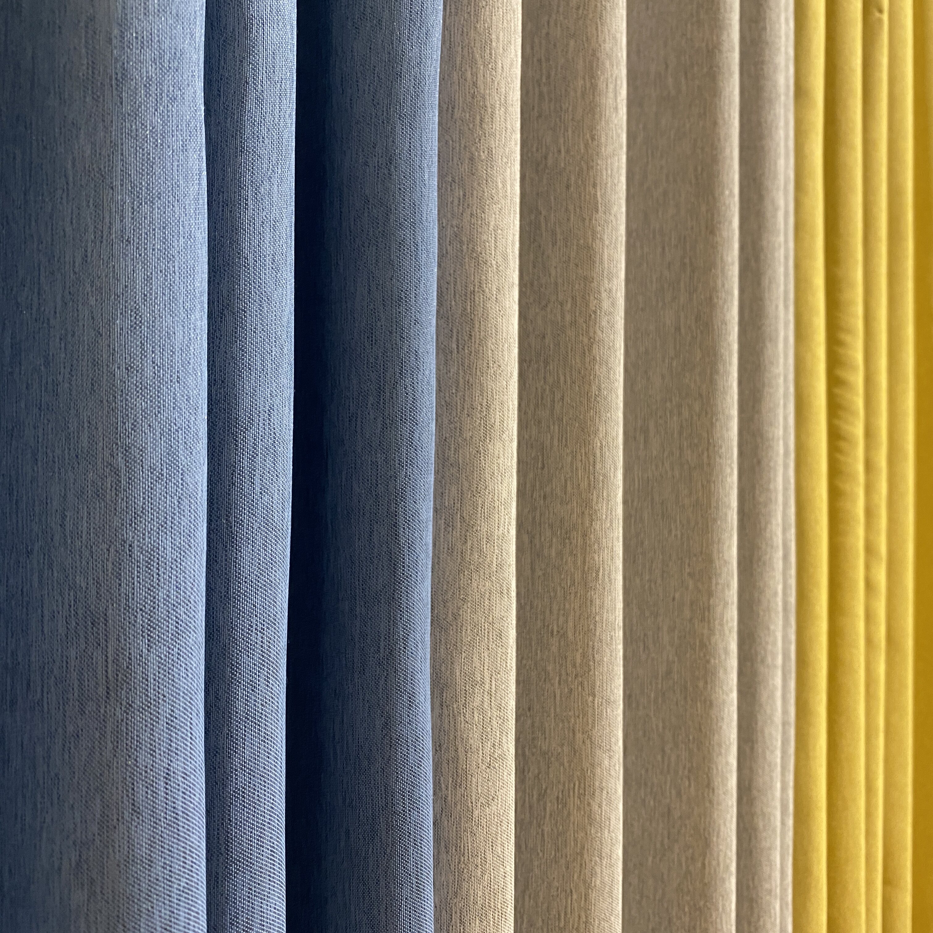 nitori宜得得利定制窗帘客厅阳台纯色落地日式定制窗帘