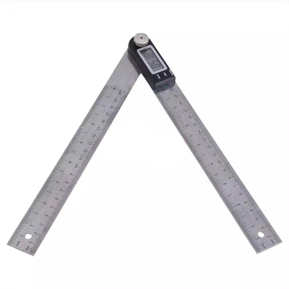 包邮二合一数显角度度尺量角器万能角尺木工折尺角尺