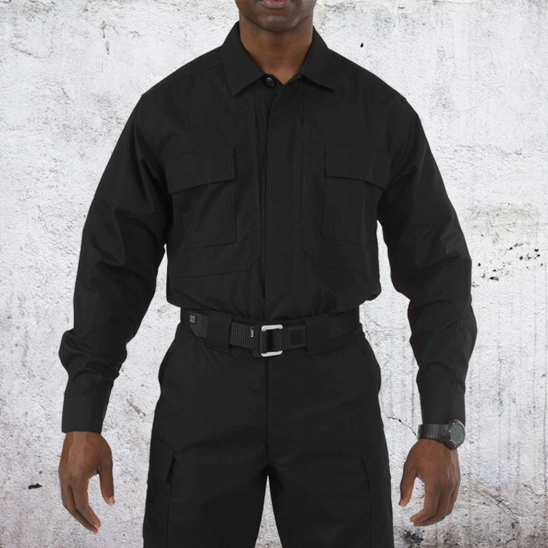 美国5.11战术衬衣商务男士511通勤军迷衣服户外防水长袖衬衫72054