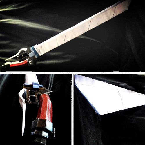 满38包邮新品进击的巨人11兵团三笠武器长73cm3d纸模型diy