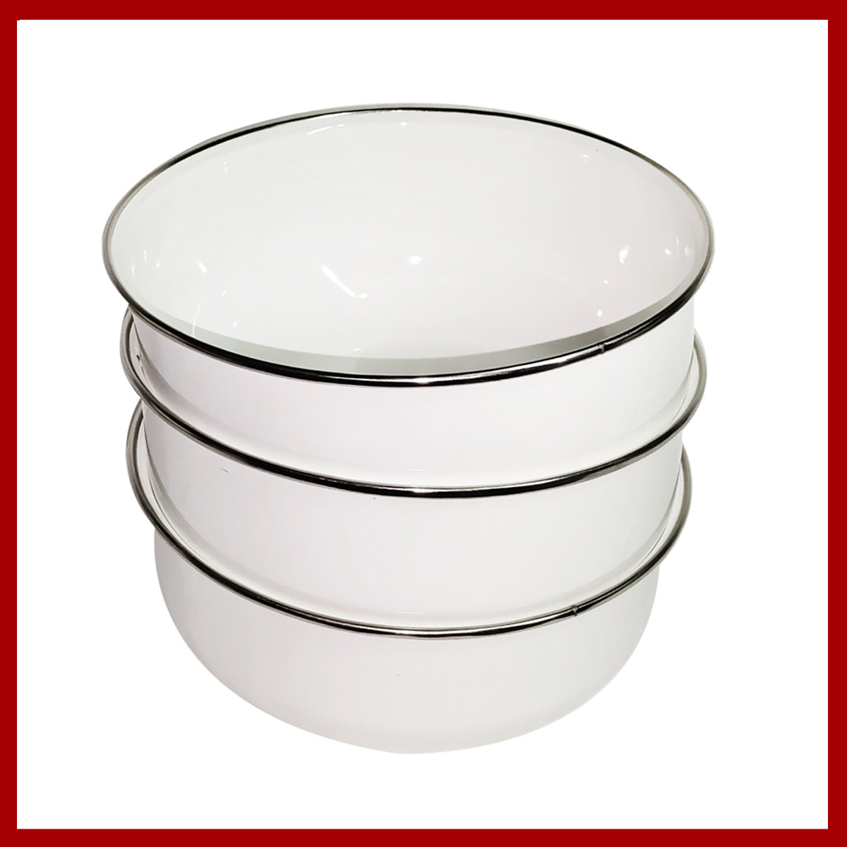 4寸搪瓷大碗盆泡面外卖碗煤气电磁炉通用珐琅彩瑕疵品1.48升