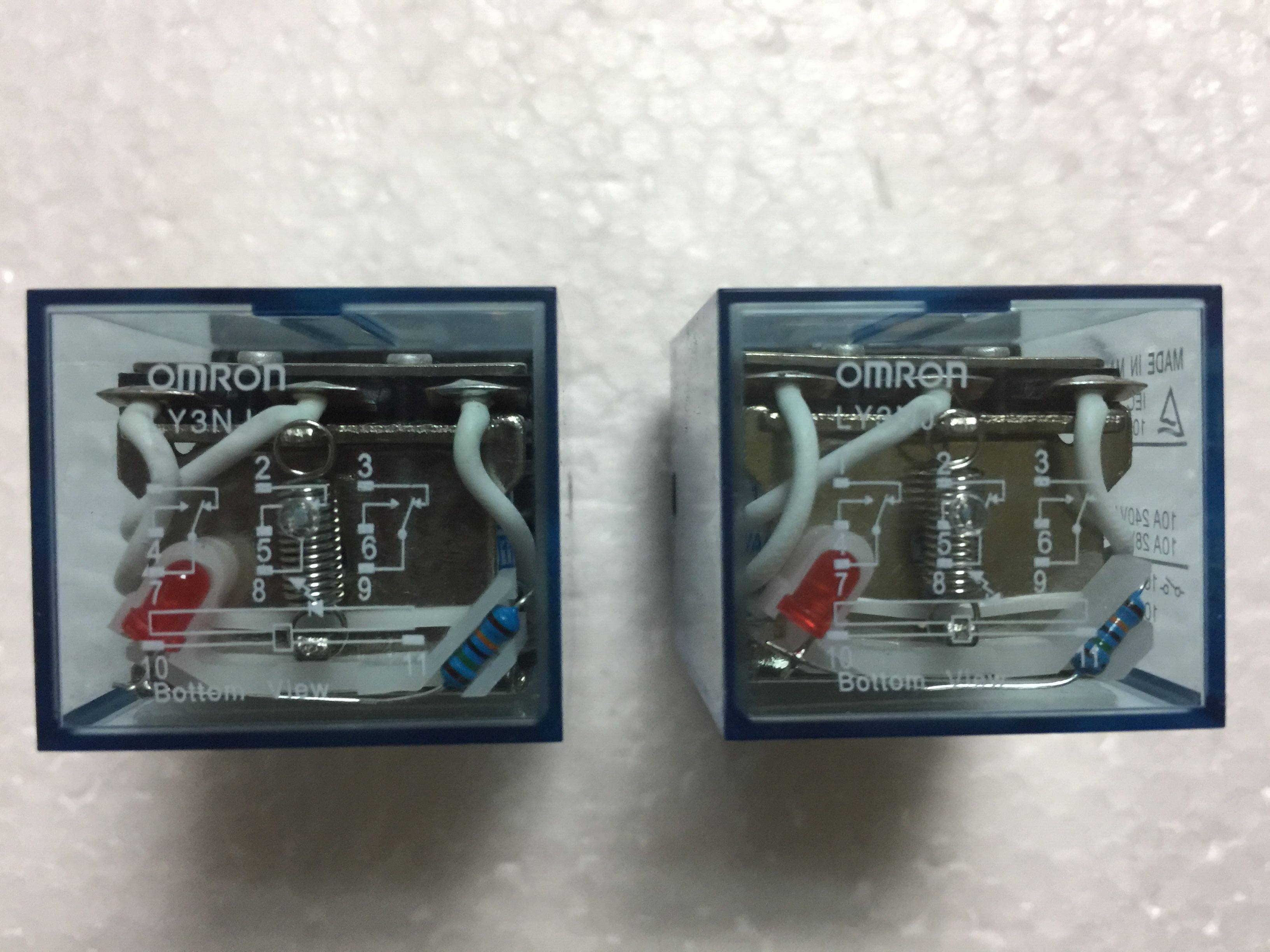 24v正品正品欧欧姆龙继电器ly3njly3n-jdc12v48vac220v继电器